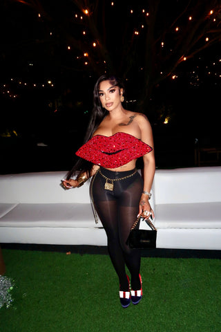 Lips Corset Top