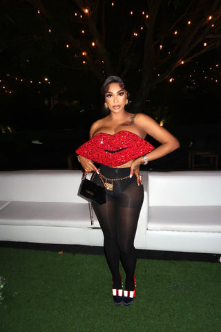 Lips Corset Top