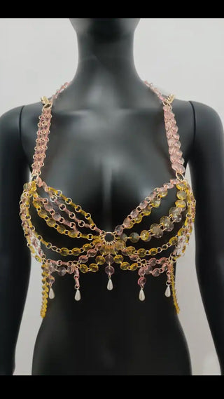 Beaded bra top