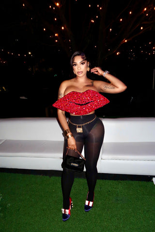 Lips Corset Top