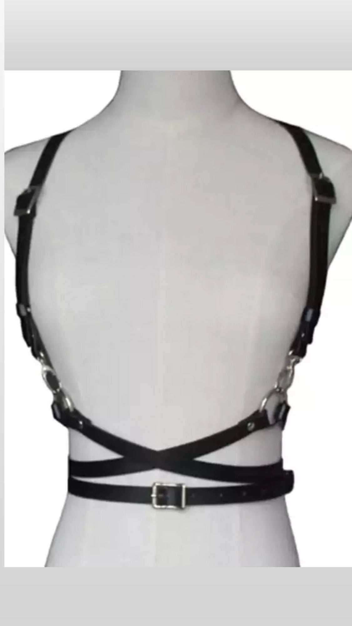 Black Harness Waist Belt